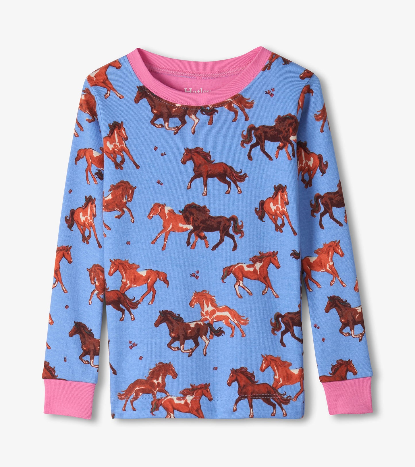 Girls Tinsel Horses Cotton Pyjama Set