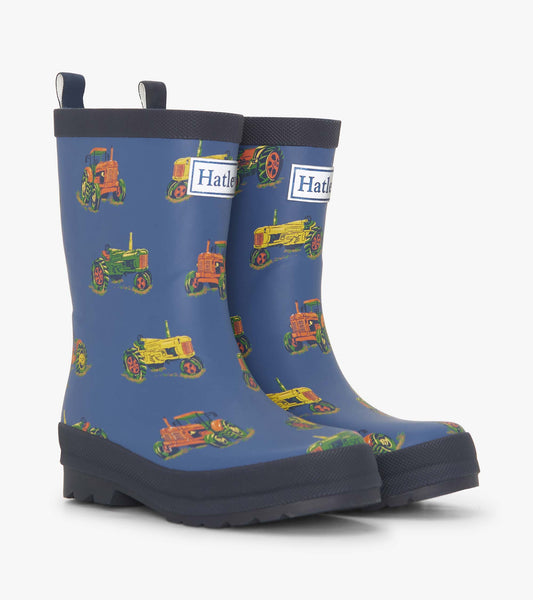 Boys Landscape Tractors Matte Wellies