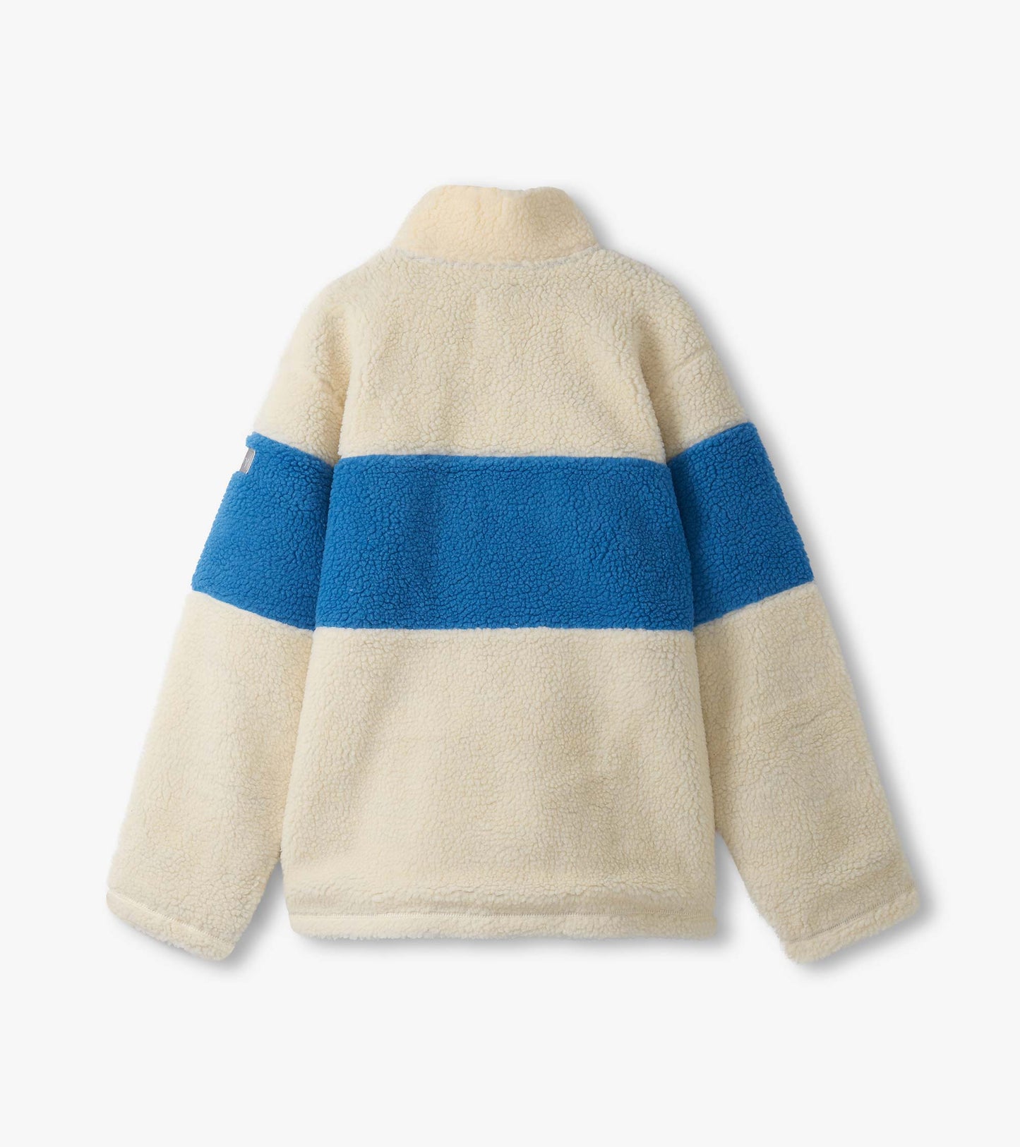 Boys White Smoke Faux Sherpa Zip-Up Jacket