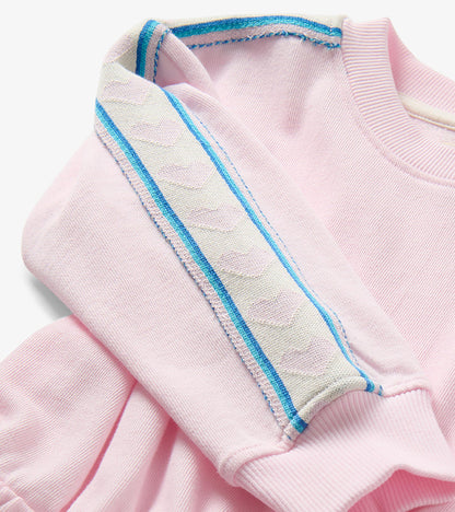 Girls Pink Sweatshirt Dress