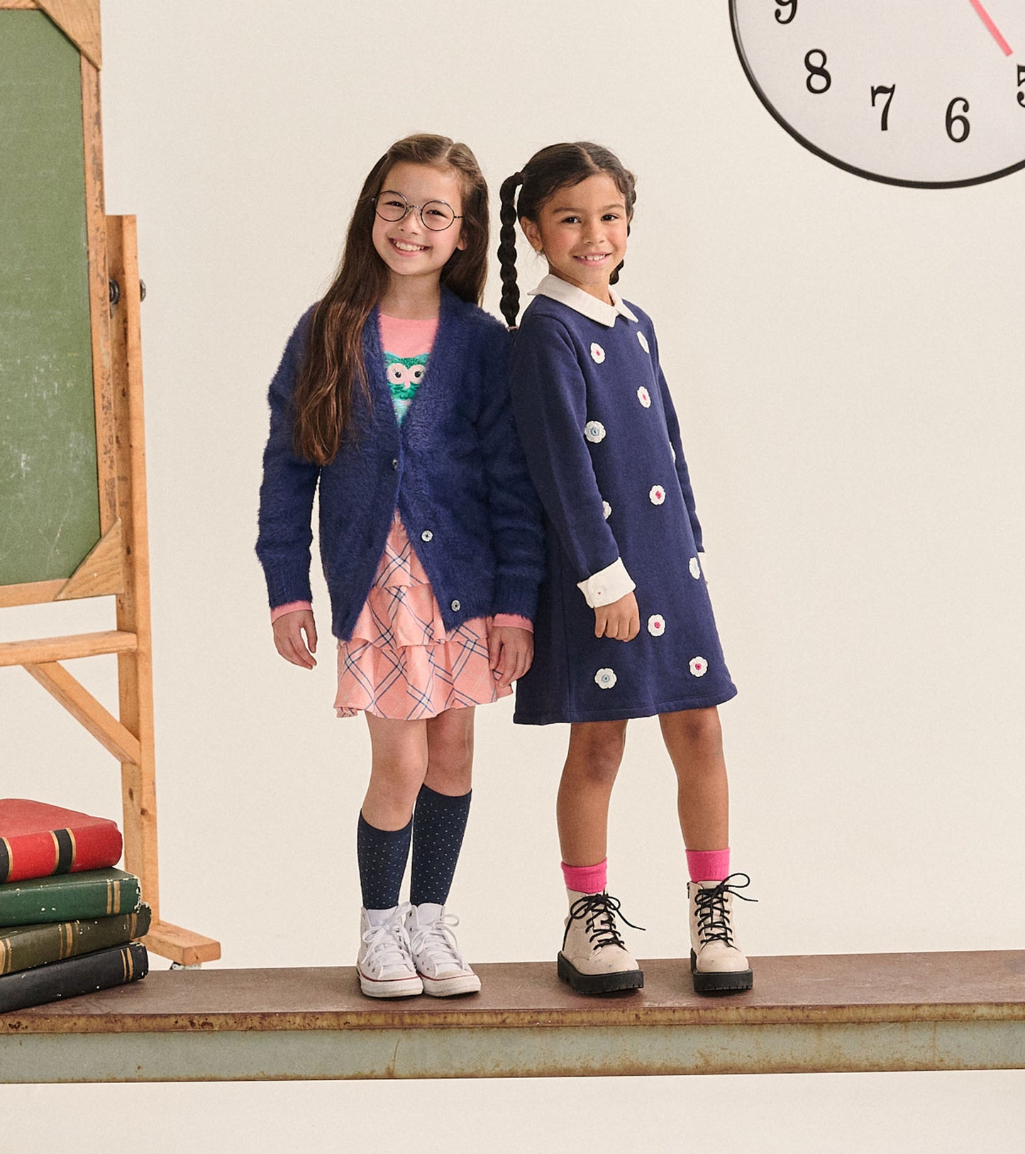Girls Blossom Plaid Ruffle Skirt