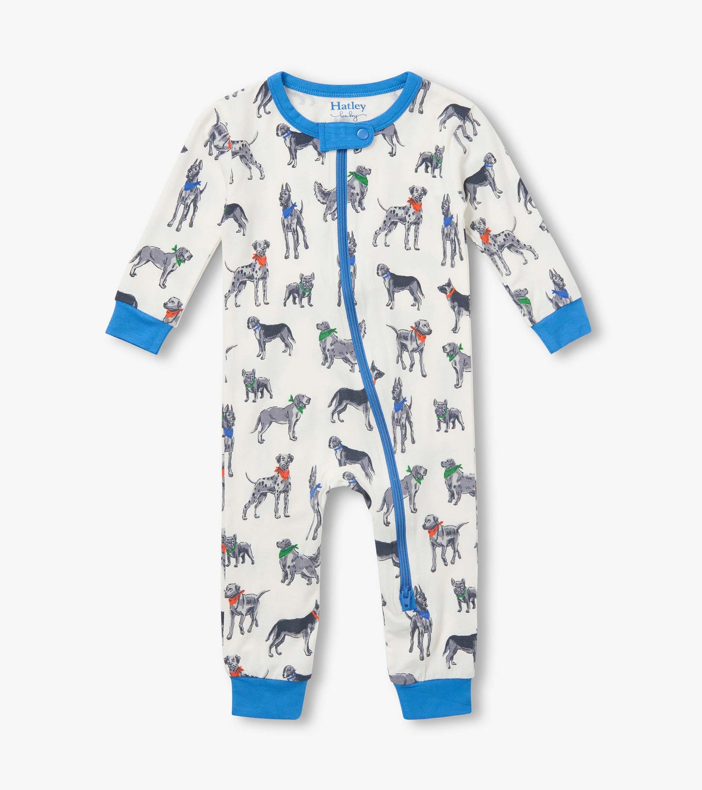Baby Boys Bandana Dogs Bamboo Sleeper