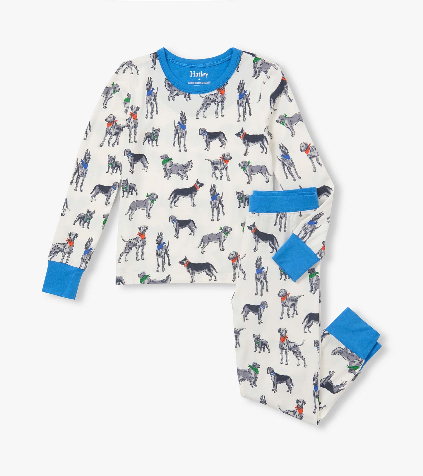 Boys Grey Dogs Pyjama Set