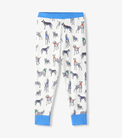 Boys Grey Dogs Pyjama Set