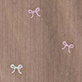 View Baby & Toddler Girls Bow Embroidered Corduroy Dress Brown corduroy with small embroidered pink and white bows