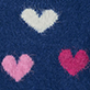 View Baby & Toddler Girls Lovely Hearts Furry Sweater Dress Blue swatch with three heart shapes in white, light pink, and dark pink