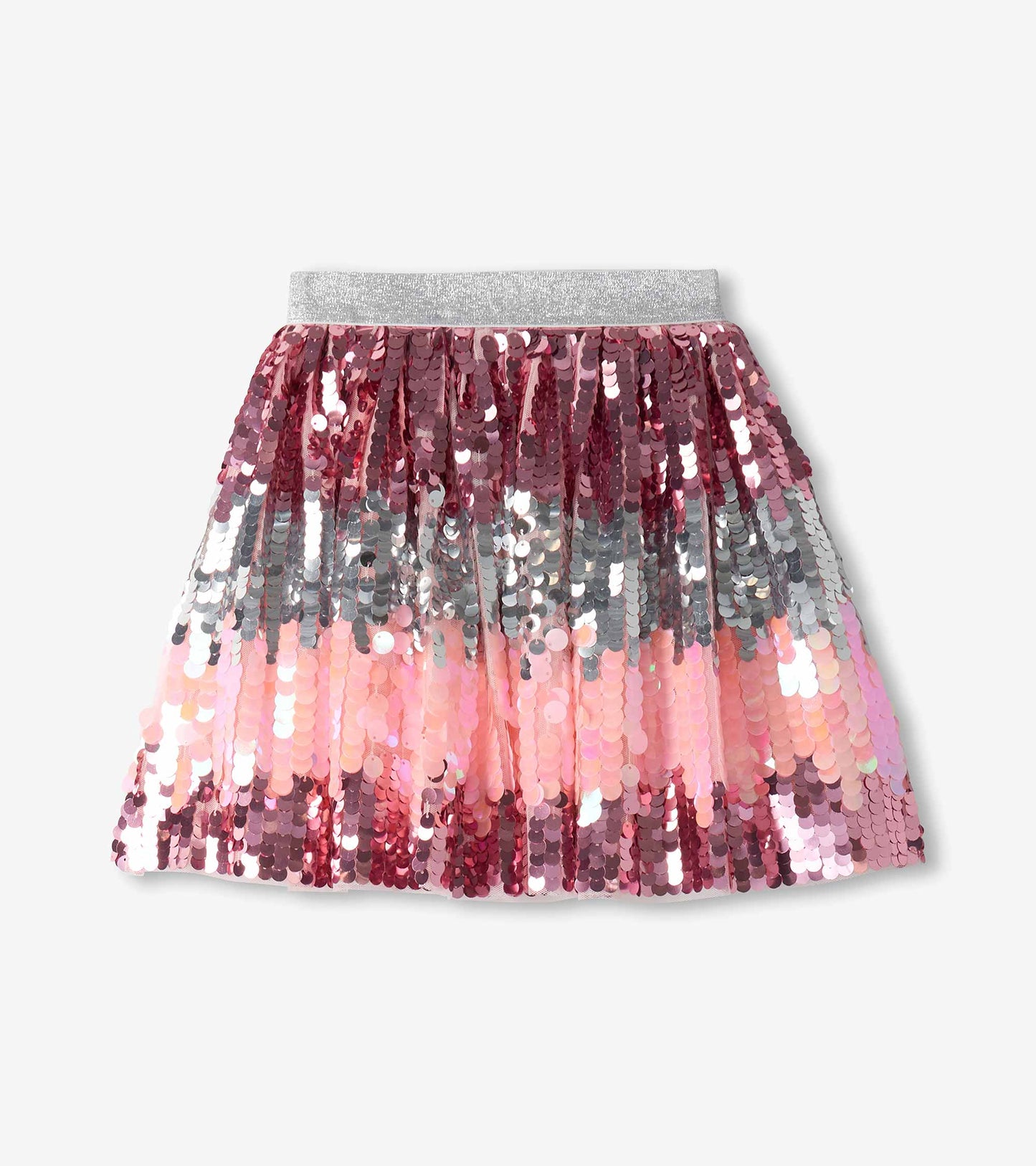 Girls Blossom Gradient Sequin Skirt