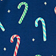 View Baby Boys Blue Candy Canes Sleeper Blue swatch with red, white, and green candy cane pattern