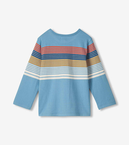 Boys Blue Shadow Layering T-Shirt