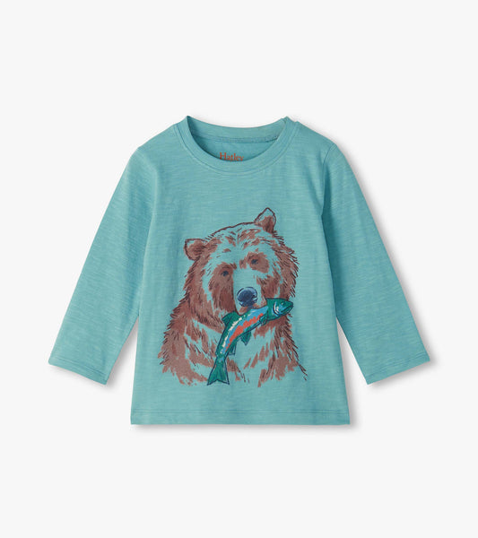 Baby & Toddler Boys Grizzly Bear Crew Neck T-Shirt