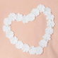 View Baby & Toddler Girls Heart Gathered Back T-Shirt White ruffled heart on peach background