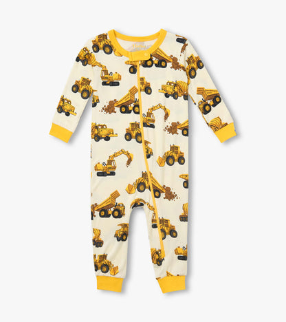 Baby Boys Construction Trucks Bamboo Sleeper