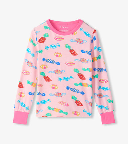 Girls Delicious Candies Bamboo Pyjama Set