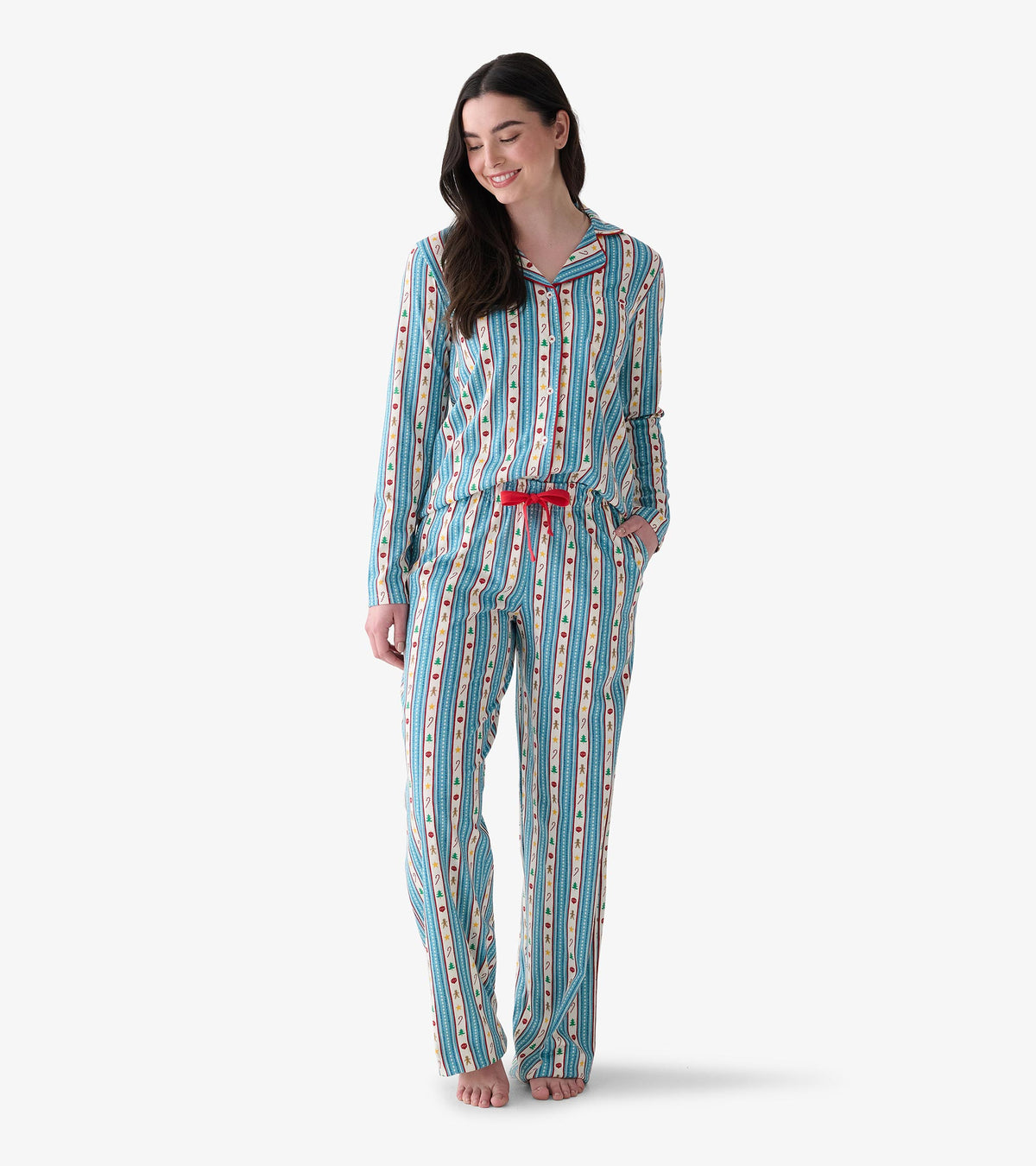 Women's Holiday Decorations Two Piece Pyjama Set