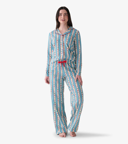 Women's Holiday Decorations Two Piece Pyjama Set