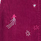 View Girls Embroidered Twilight Pinafore Dress Magenta fabric with pink star and firework embroidery