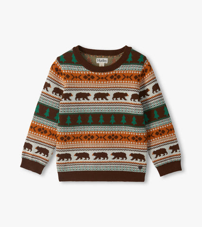 Baby & Toddler Boys Forest Bear Crew Neck Sweater