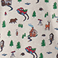 View Baby & Toddler Boys Forest Theme T-Shirt White swatch with colorful forest animals and trees pattern