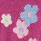 View Baby & Toddler Girls Floral Clusters Furry Sweater Dress pink fuzzy knit with blue and white floral clusters
