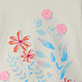 View Baby & Toddler Girls Gardenia Gathered Back T-Shirt White swatch with pink flowers and blue leafy floral pattern