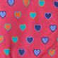 View Girls Heart Bunches Field Jacket pink swatch with scattered multicolored heart pattern