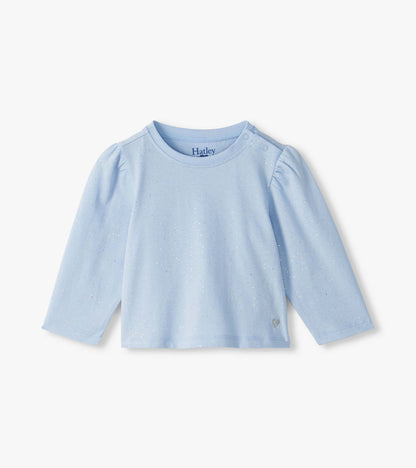 Baby & Toddler Girls Blue Hot Melt Basic T-Shirt