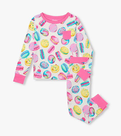 Girls Macaron Bamboo Pyjama Set