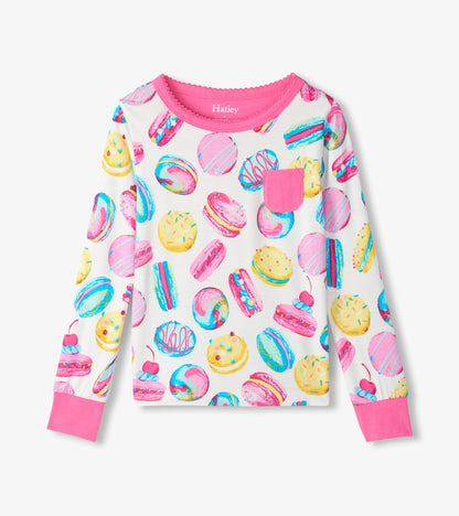 Girls Macaron Bamboo Pyjama Set