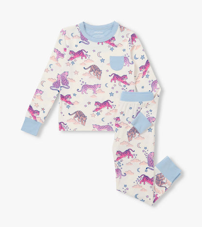 Girls Night Time Tigers Bamboo Pyjama Set