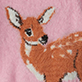 View Baby & Toddler Girls Sweet Fawn Furry Sweater Pink swatch with a brown and white fawn motif