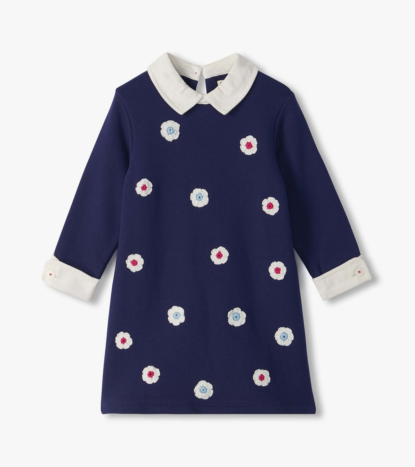 Girls Patriot Blue Preppy Dress