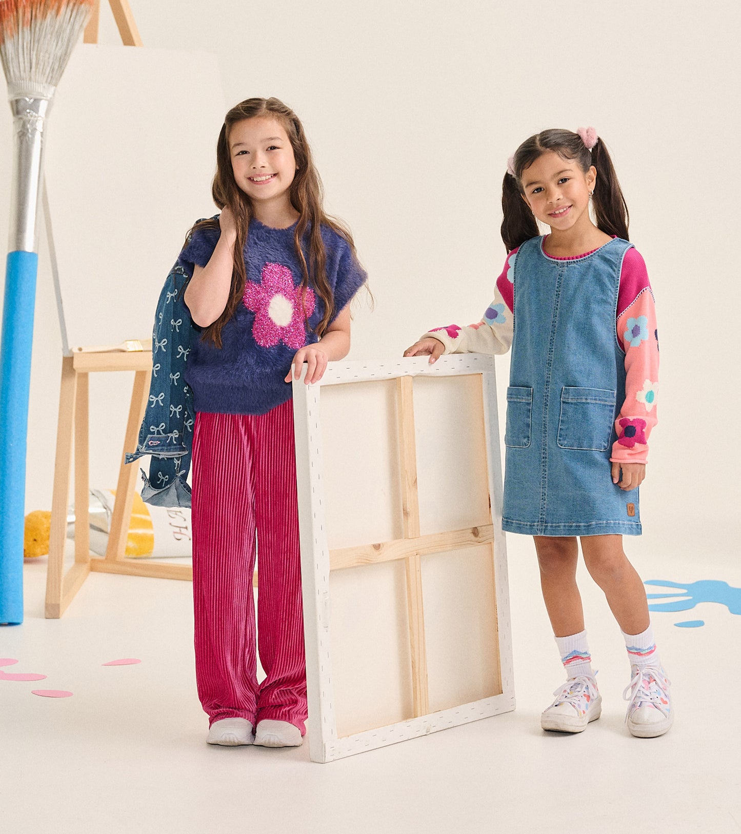 Girls Flower Everywhere Sweater Vest