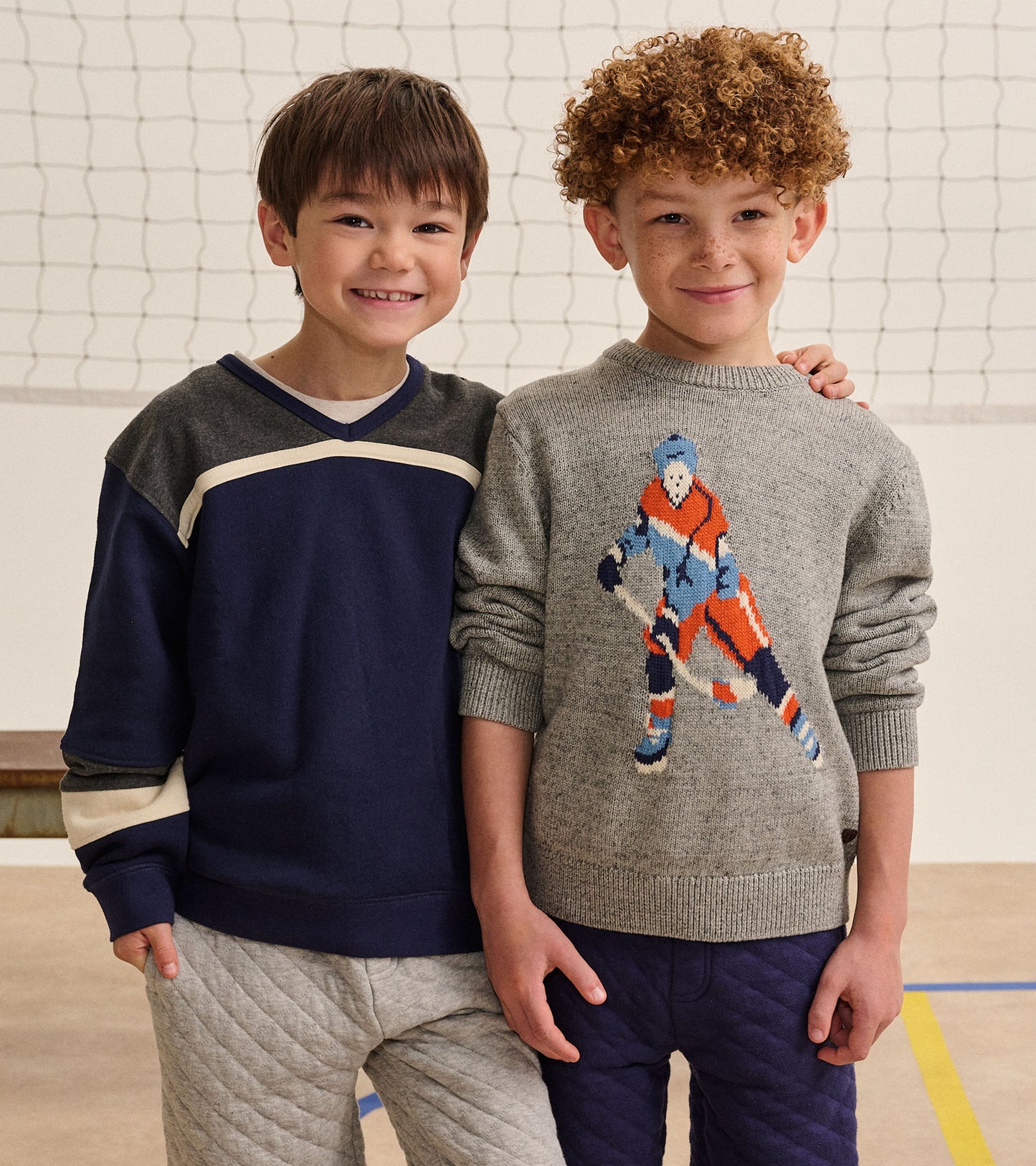 Boys Patriot Blue Pull Over Top