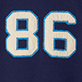 View Boys Patriot Blue Pull Over Top dark blue swatch with white outlined number 86