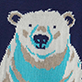 View Baby & Toddler Boys Polar Bear Sweater white polar bear face with blue and beige details