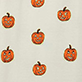 View Women's Glowing Pumpkins Two Piece Pyjama Set cream swatch with small orange pumpkin faces scattered across