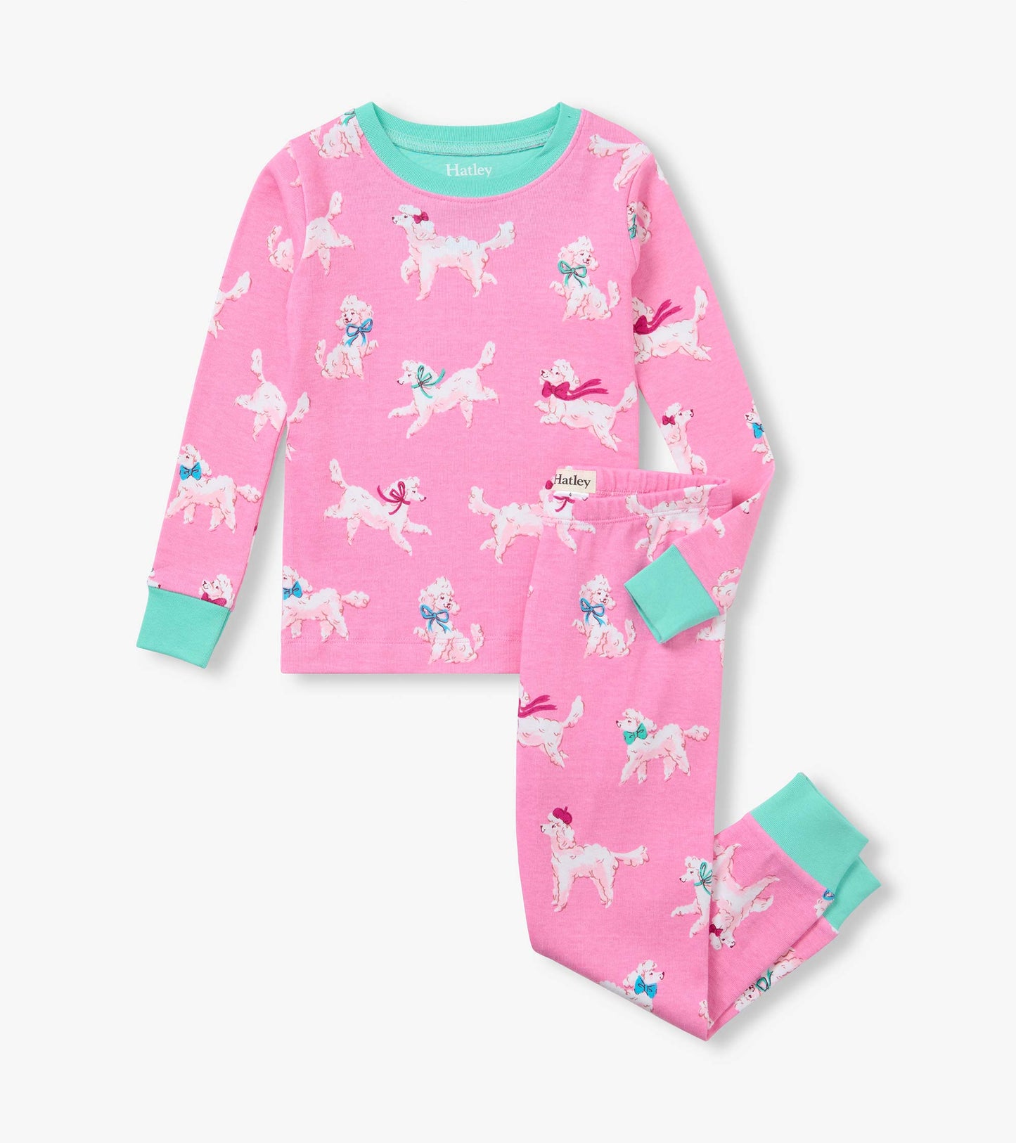 Girls Poodle Pups Cotton Pyjama Set