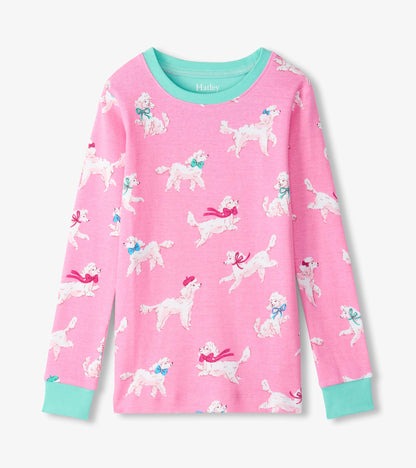Girls Poodle Pups Cotton Pyjama Set