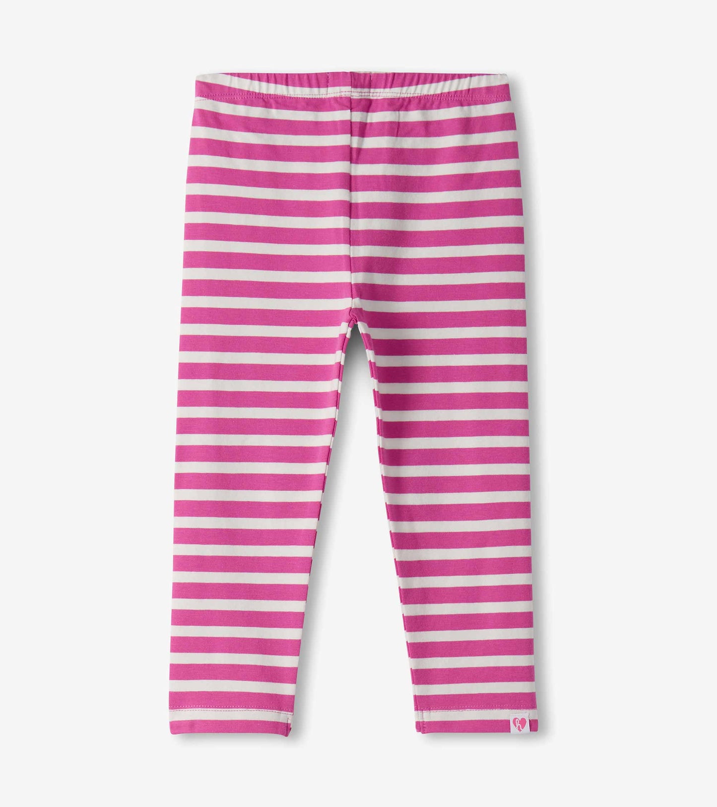 Baby & Toddler Girls Violet Striped Jersey Leggings