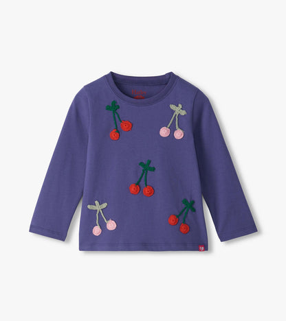 Baby & Toddler Girls Cherries Gathered Back T-Shirt
