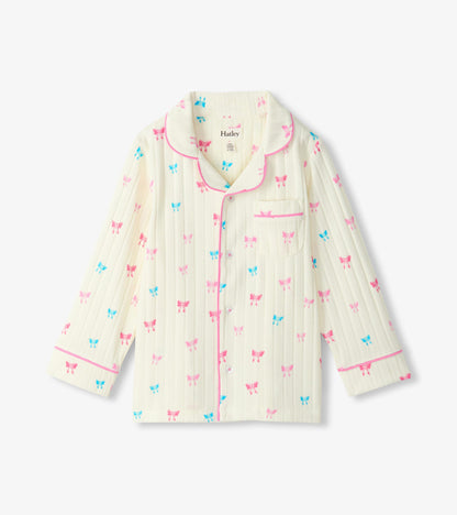 Girls Tiny Bows Relaxed Fit Pyjama Set