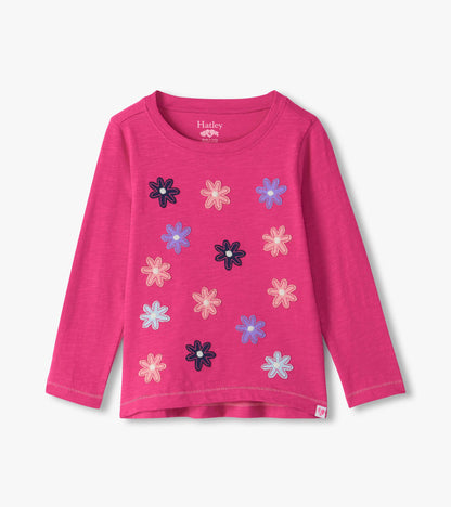 Girls Very Berry Flowers Graphic T-Shirt