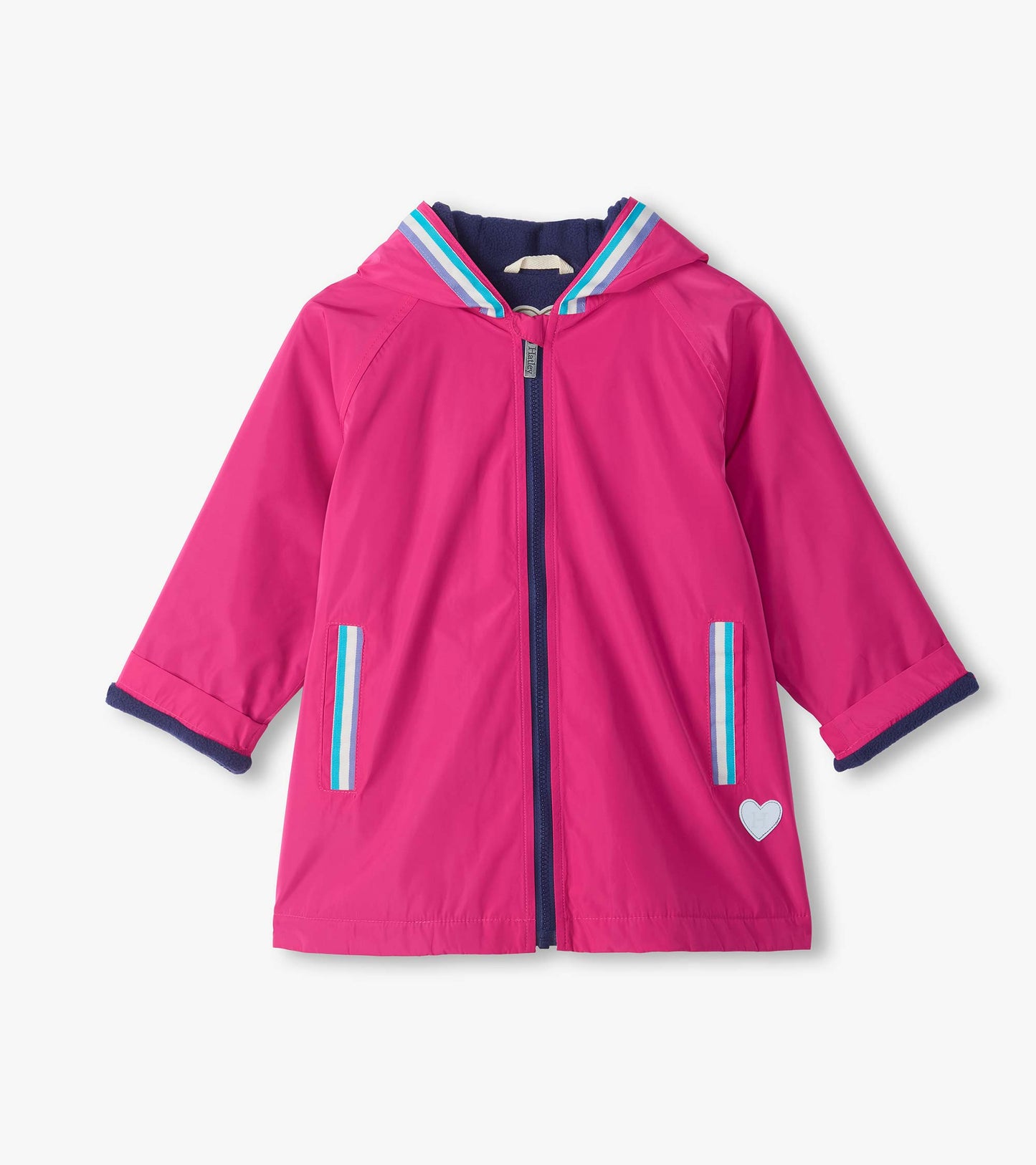 Girls Very Berry Fleece Lined Swing Raincoat