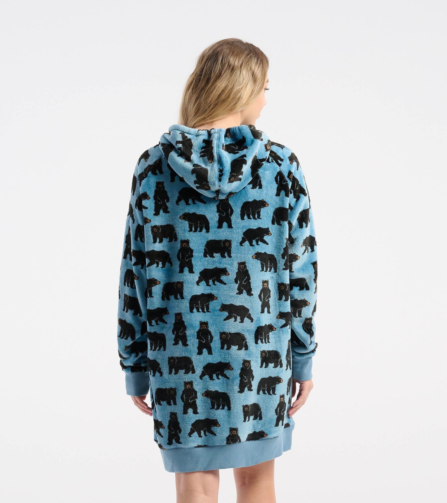 Women's Wild Bears Oversized Fleece Hoodie