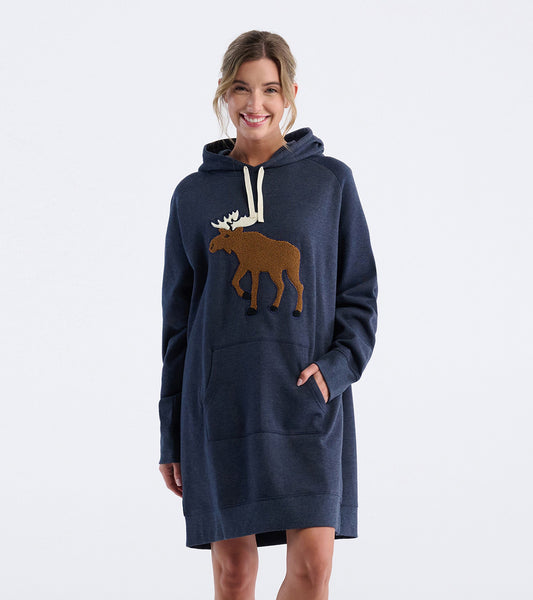 Women's Moose Oversized Hoodie