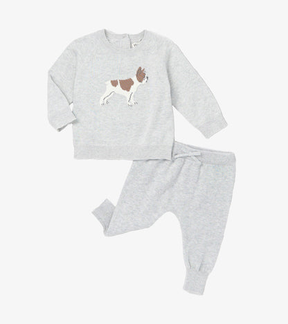 Baby Boys Little Bulldog Pullover Sweater & Pants