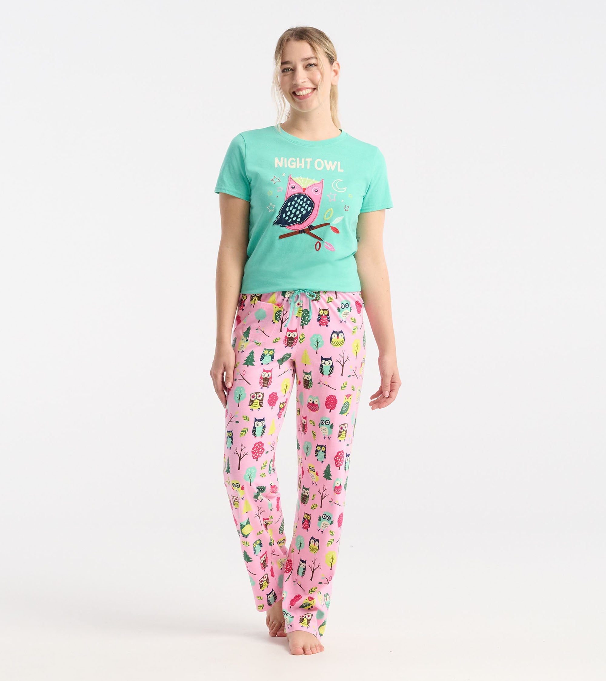 Women's Night Owl Jersey Pajama Pants