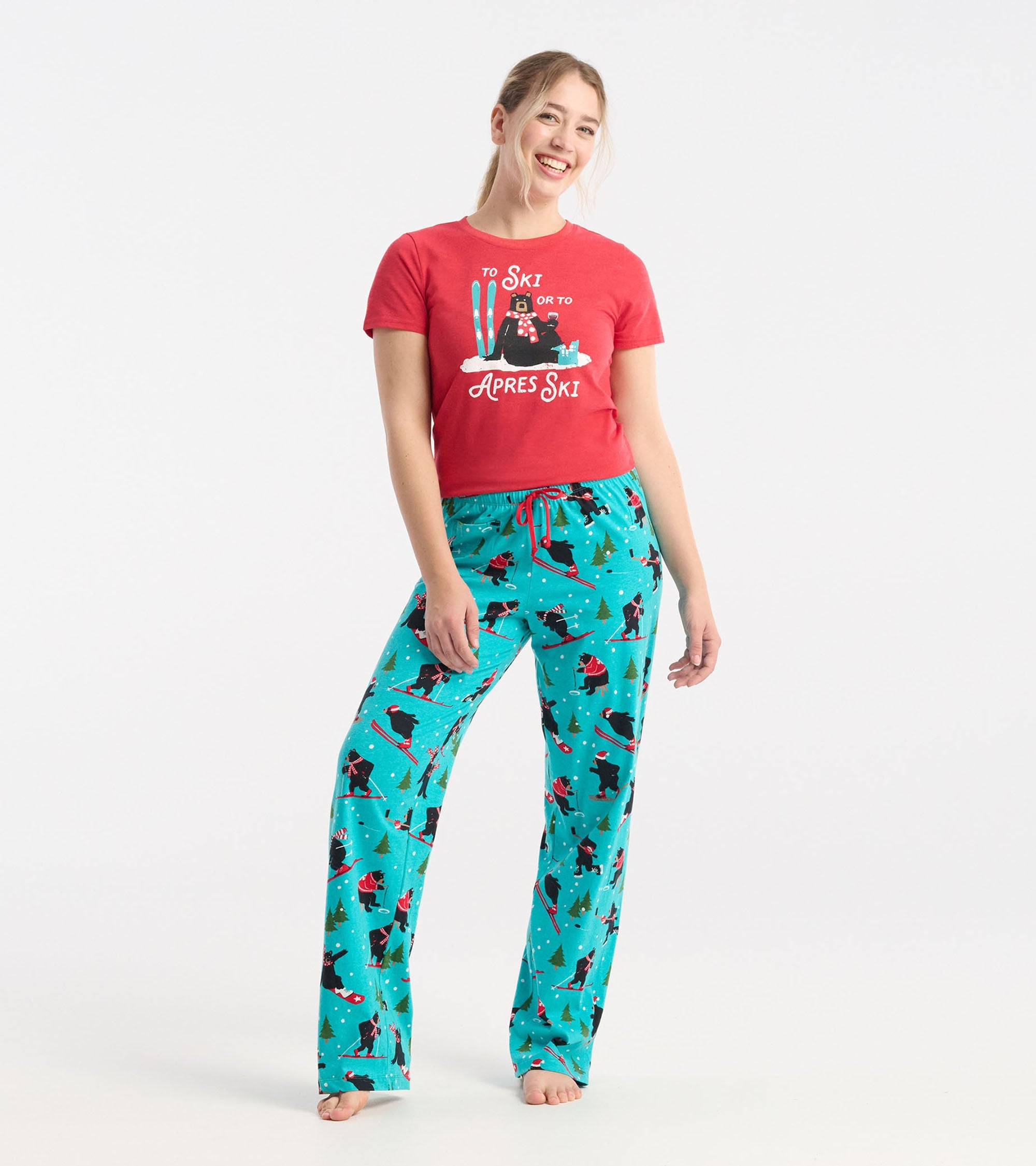 Women's Wild Winter Sports Jersey Pajama Pants