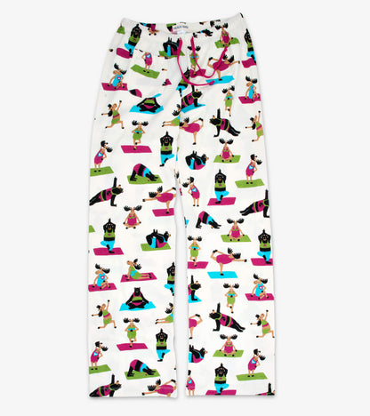 Yoga Bear Knit Women's Cotton Pajama Pants