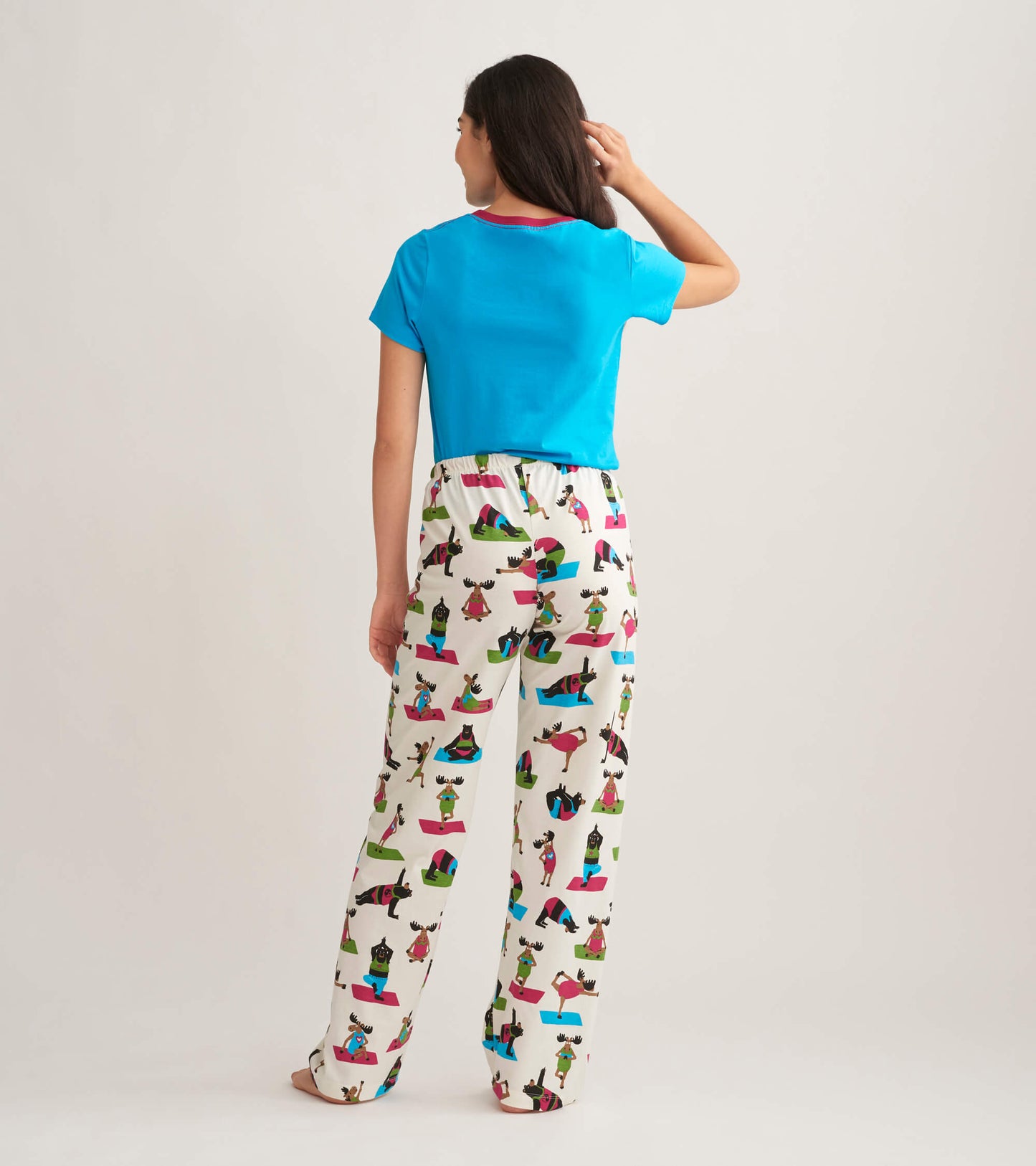 Yoga Bear Knit Women's Cotton Pajama Pants